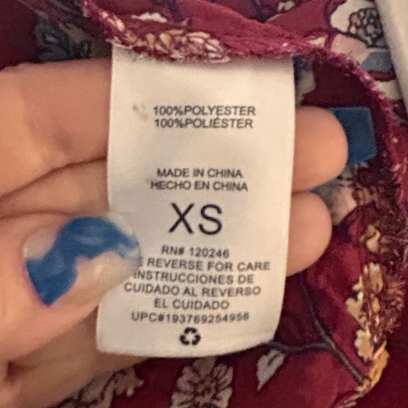 Wallflower kimono floral mood nogo XS oversized Peach 1 - Picture 3 of 6